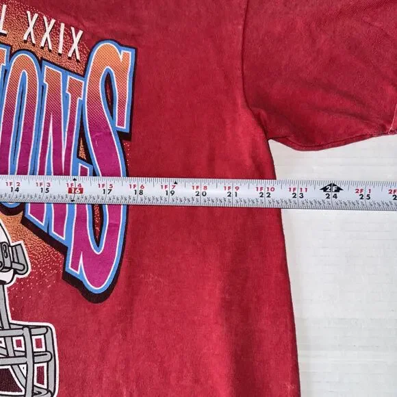 San Francisco 49ers Super Bowl Champions Shirt Sz XL ‘47 Brand Vintage Tubular - Picture 8 of 12